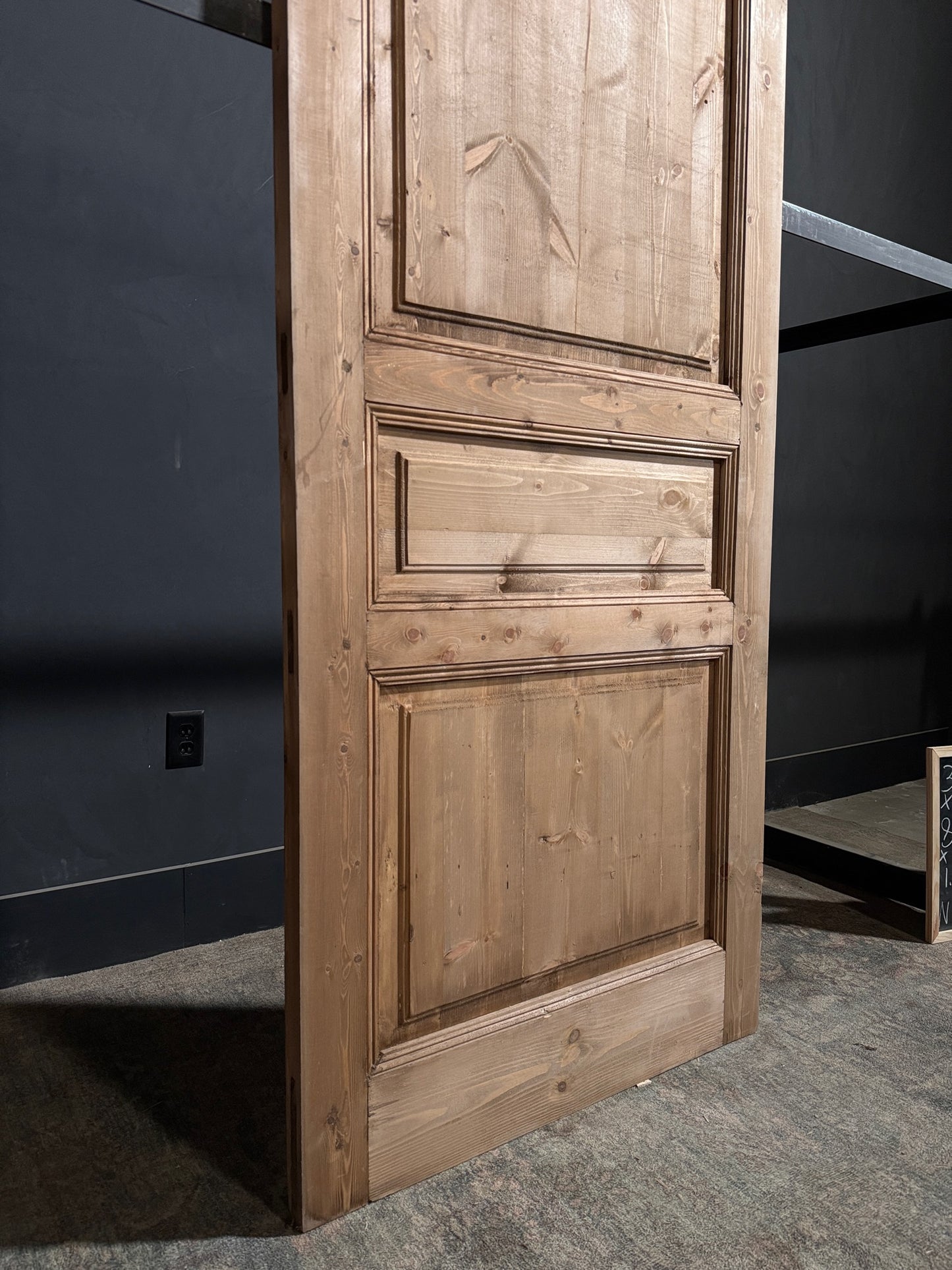 Handcrafted 3 Panel Solid Single Door - 36x80 N225