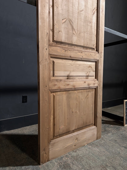 Handcrafted 3 Panel Solid Single Door - 36x80 N225