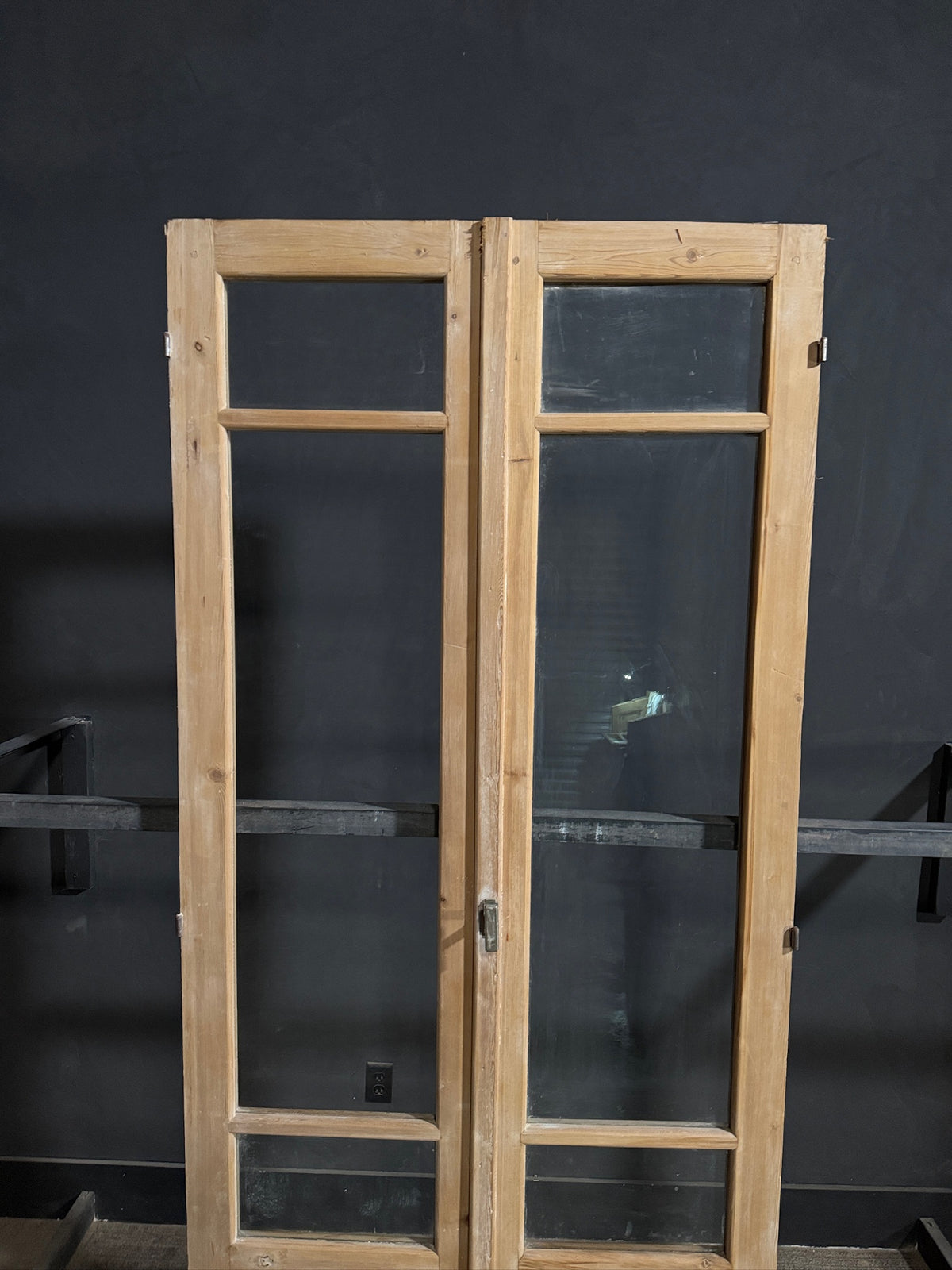Antique Glass 2 Lite French Doors - 44x101 - N701