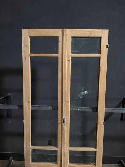 Antique Glass 2 Lite French Doors - 44x101 - N701