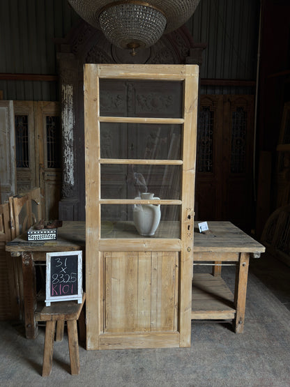 4 Lite Antique Glass Single Door - 31x83.25 K101