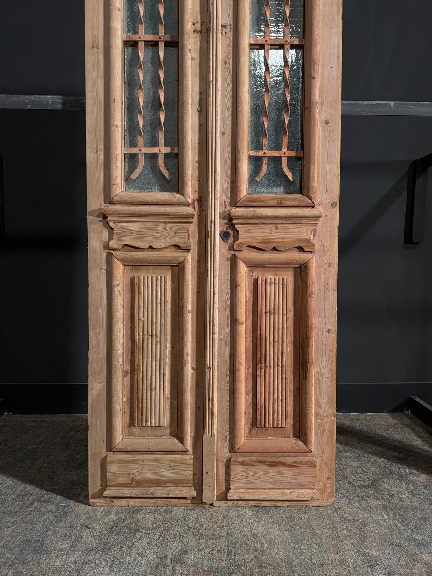 Antique Iron French Doors - 36.25x94.5 - N70