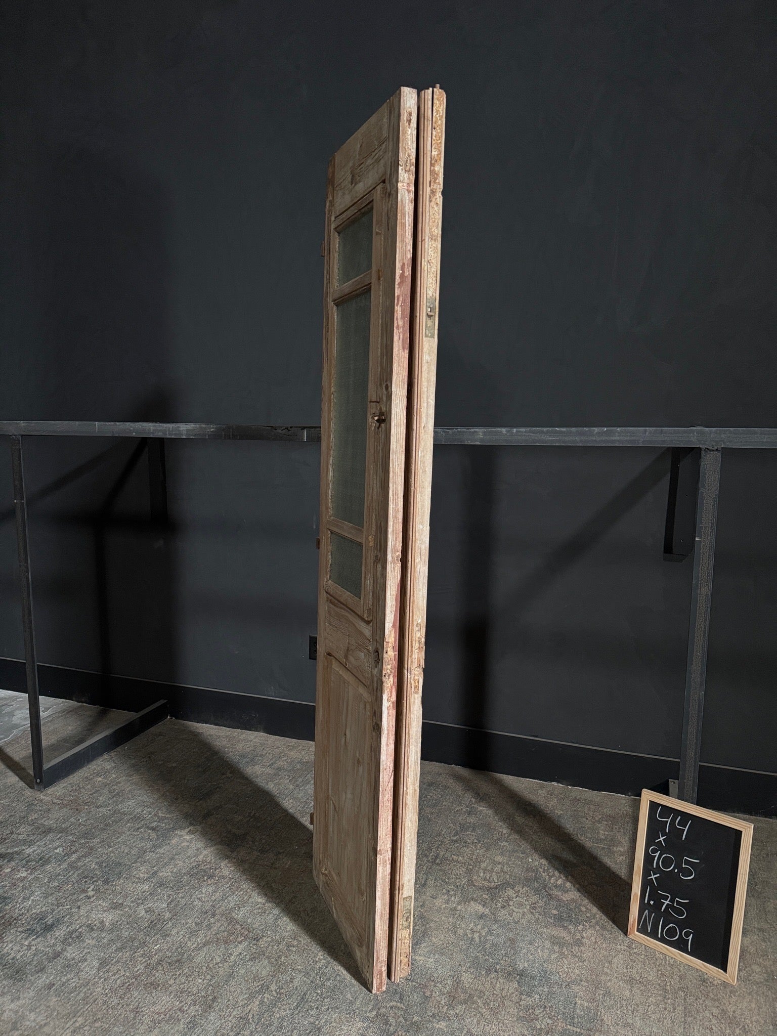 Antique Iron French Doors - 44x90.5 - N109