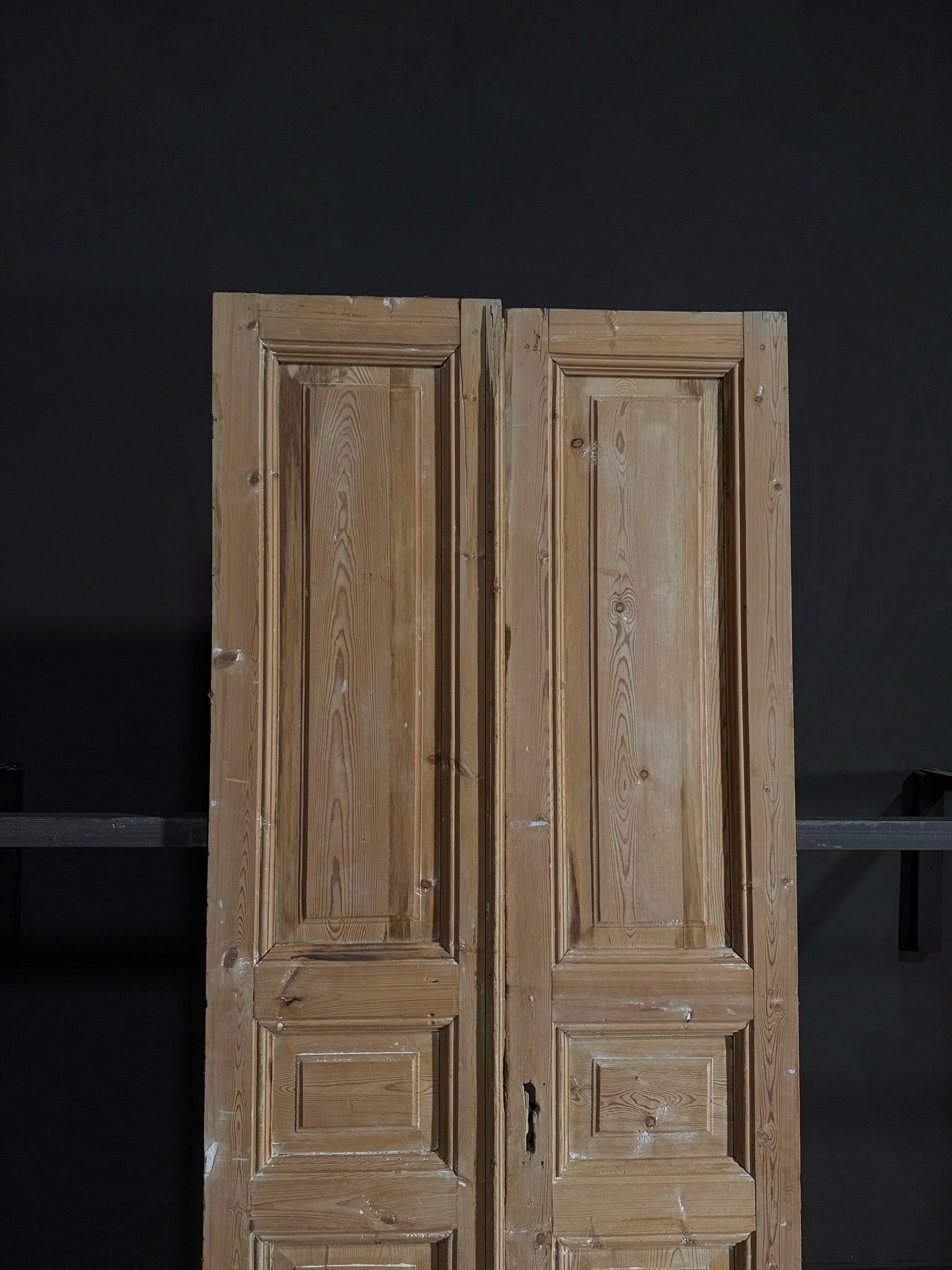 Antique 3 Panel Double Doors - 39.25x94.5 - N34