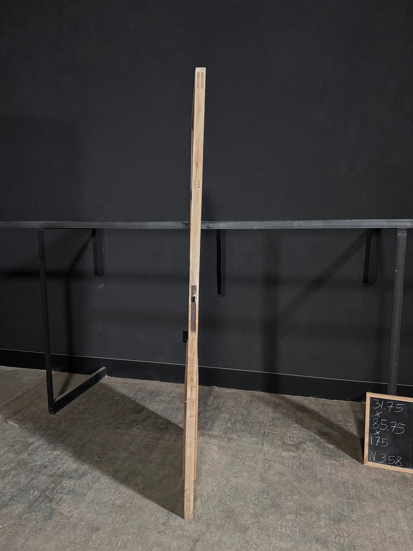 Antique Obscured Glass 3 Lite Single Door - 31.75x85.75 - N358