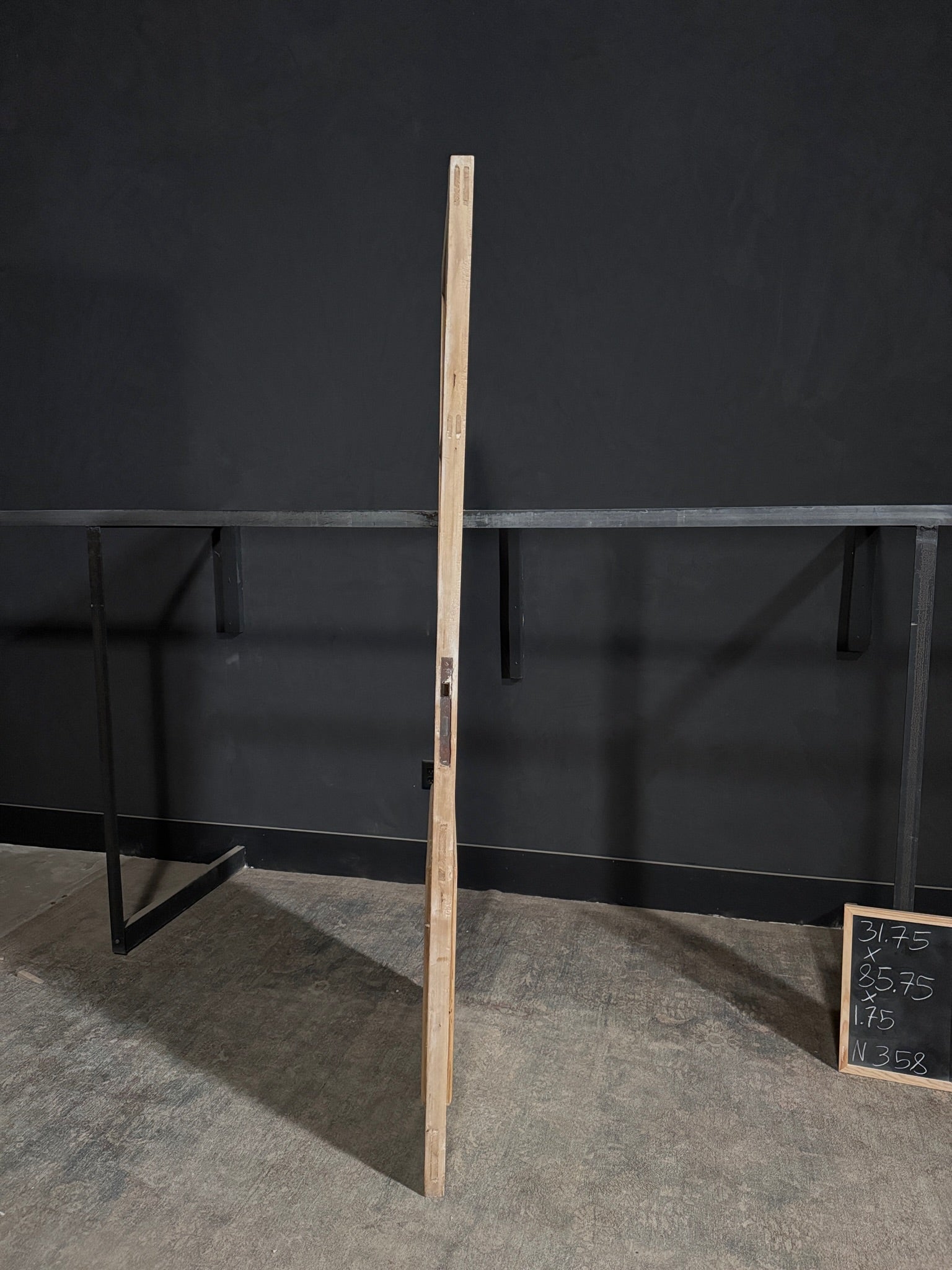 Antique Obscured Glass 3 Lite Single Door - 31.75x85.75 - N358