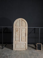 Antique Carved 5 Panel Arched Single Door - 37.25x82.5 - N112