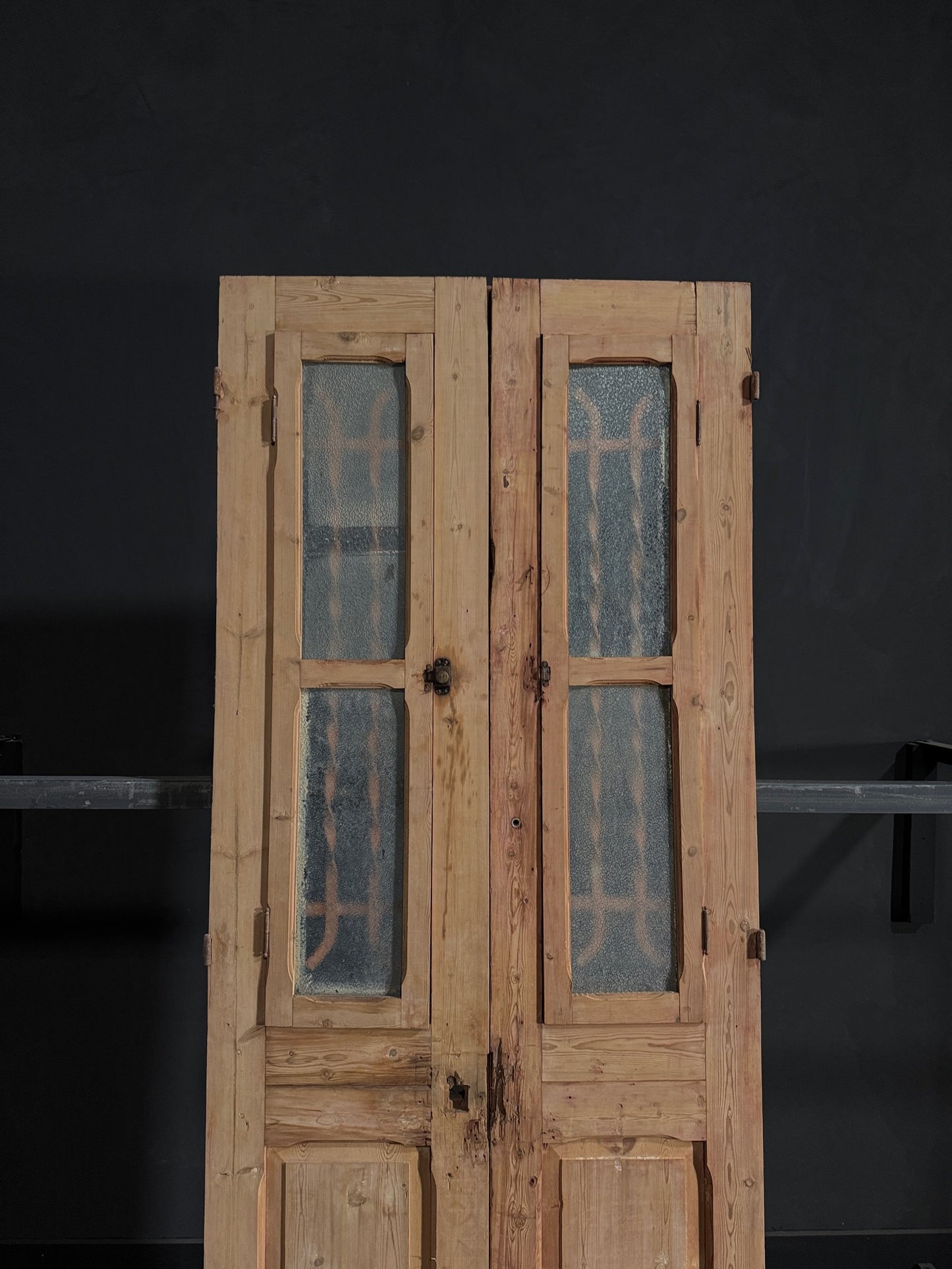 Antique Iron French Doors - 36.25x94.5 - N70
