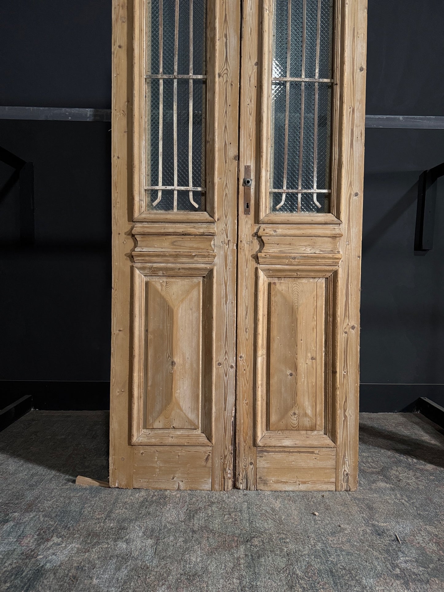 Antique Iron French Doors - 39.5x94.5 - N79