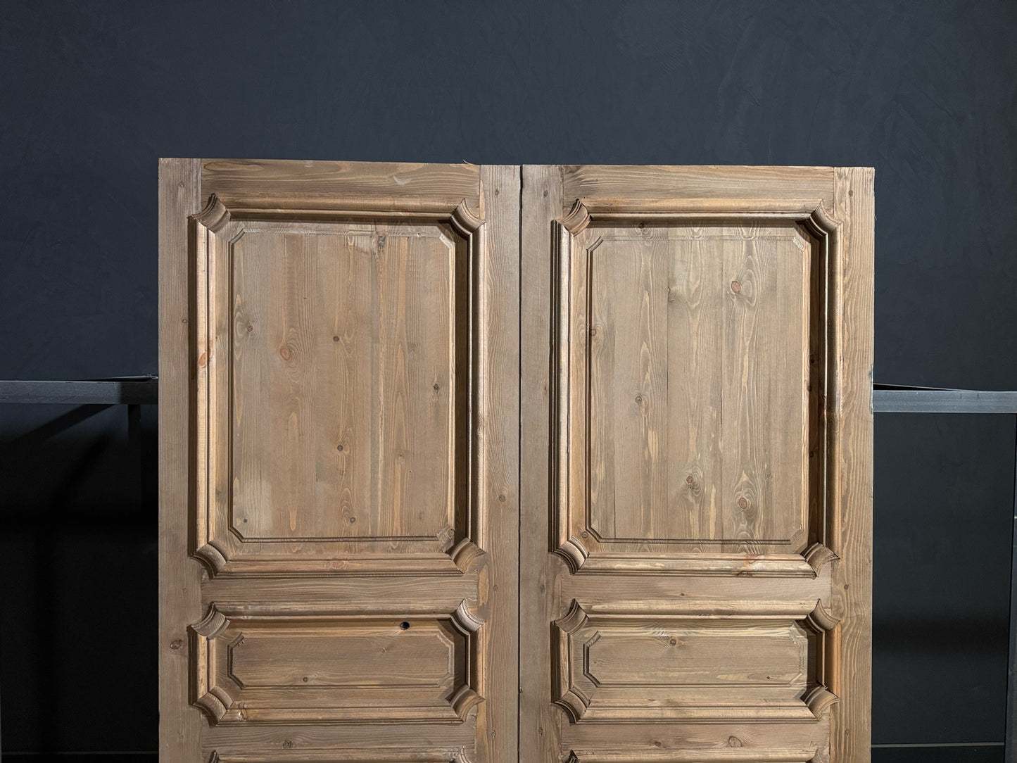 (The Edmund) Handcrafted Solid Wood French Doors - 64x80 - N153