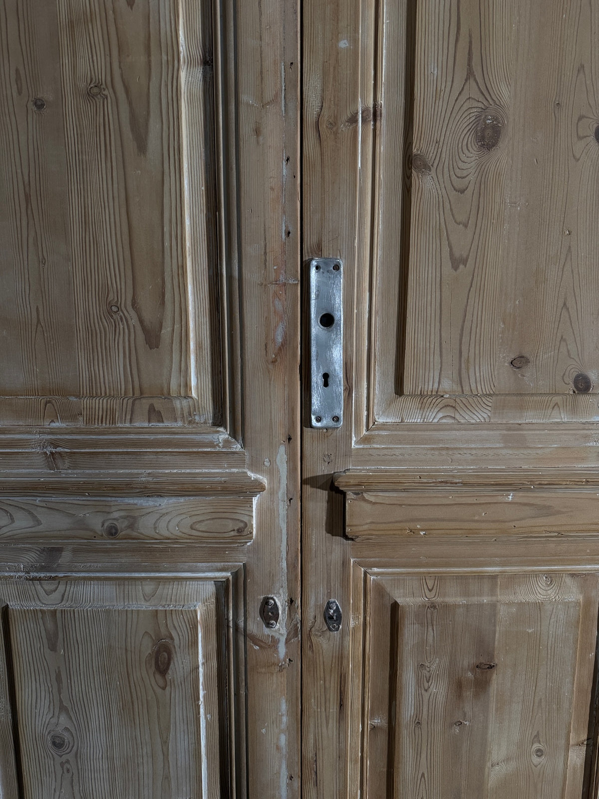 Antique 2 Panel Solid Double Doors - 43.75x103 - N548