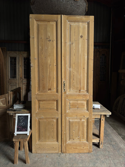 Solid Antique French Pair - 45x100 J560