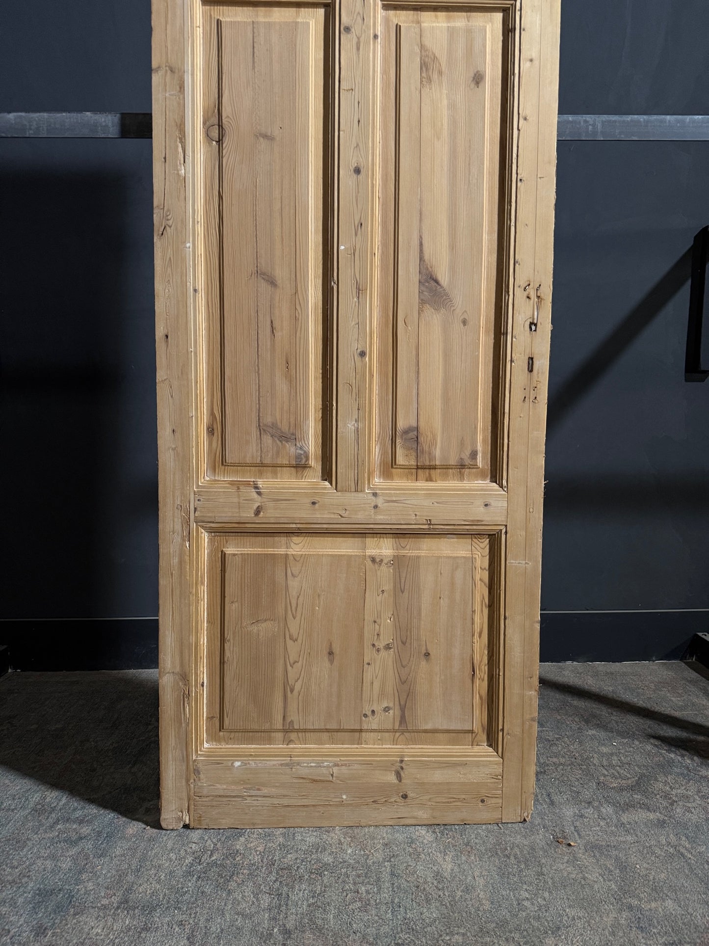 Antique Obscured Glass 3 Lite Single Door - 32.5x90 - N165