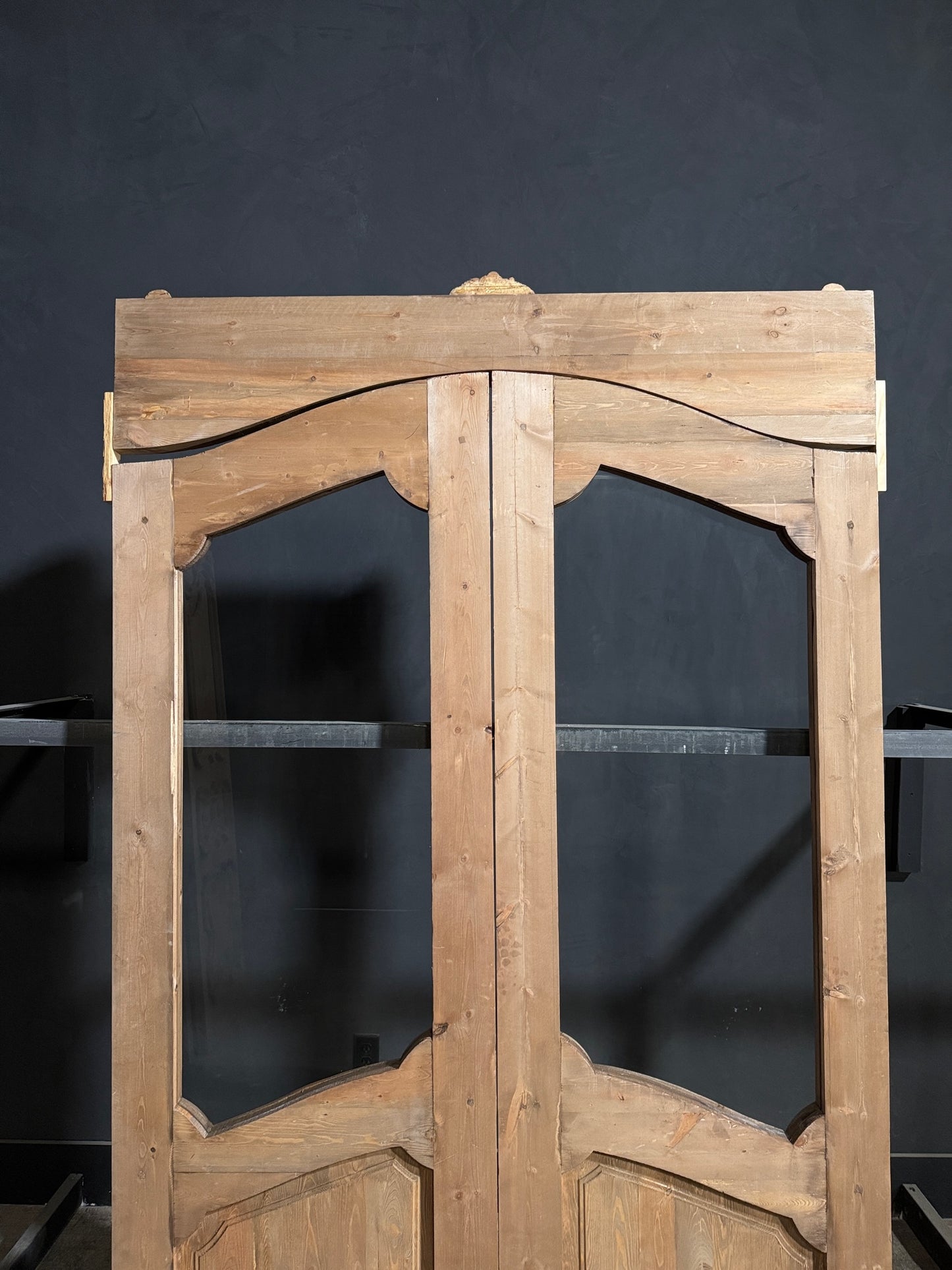 Handcrafted Grand Carved Glass French Doors - 59x96 - N190