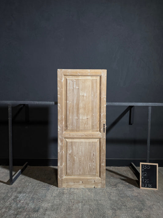 Antique 2 Panel Solid Single Door - 33.5x82 - N236
