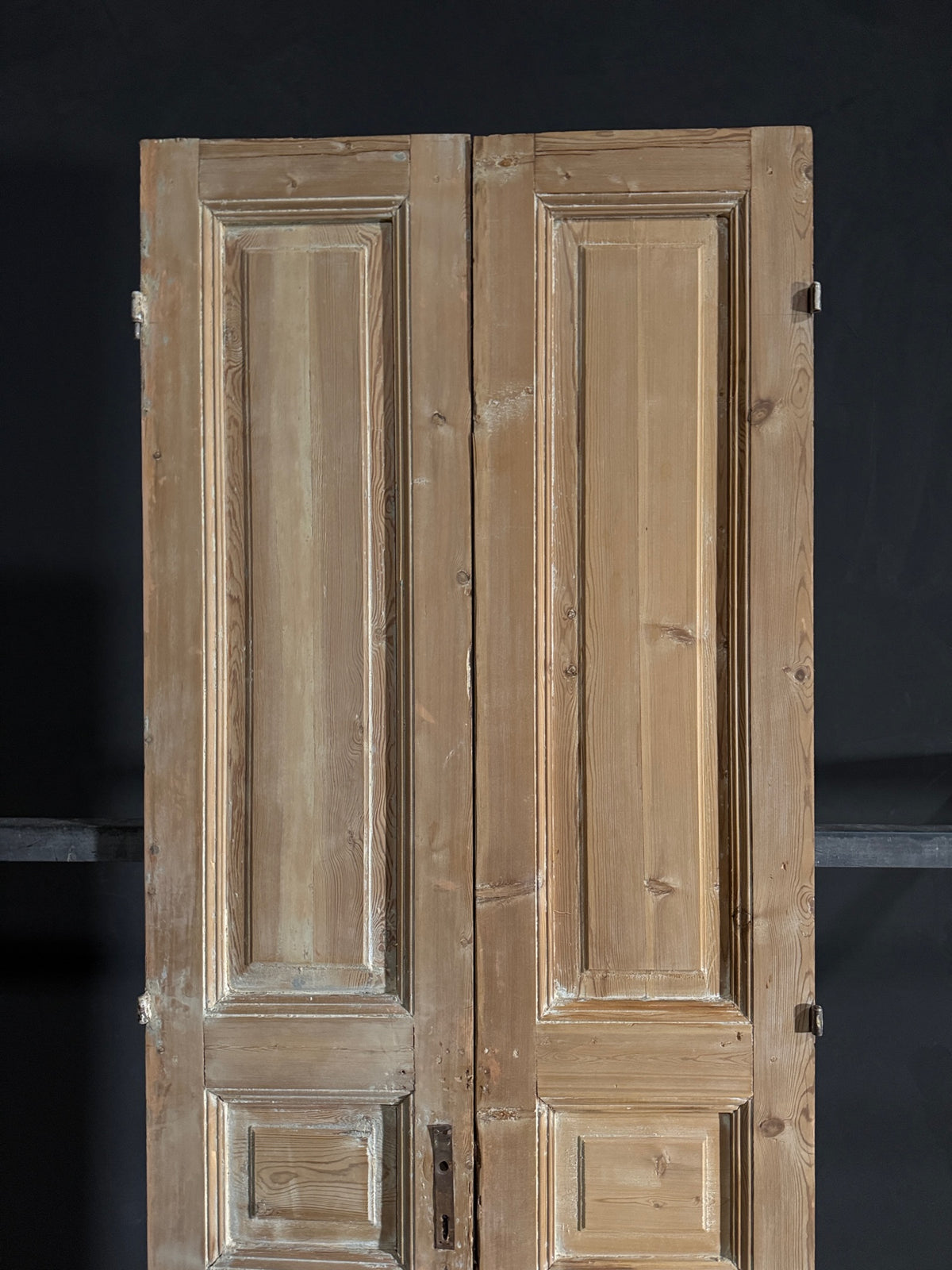 Antique 3 Panel Solid Double Doors - 35.5x96.5 - N558