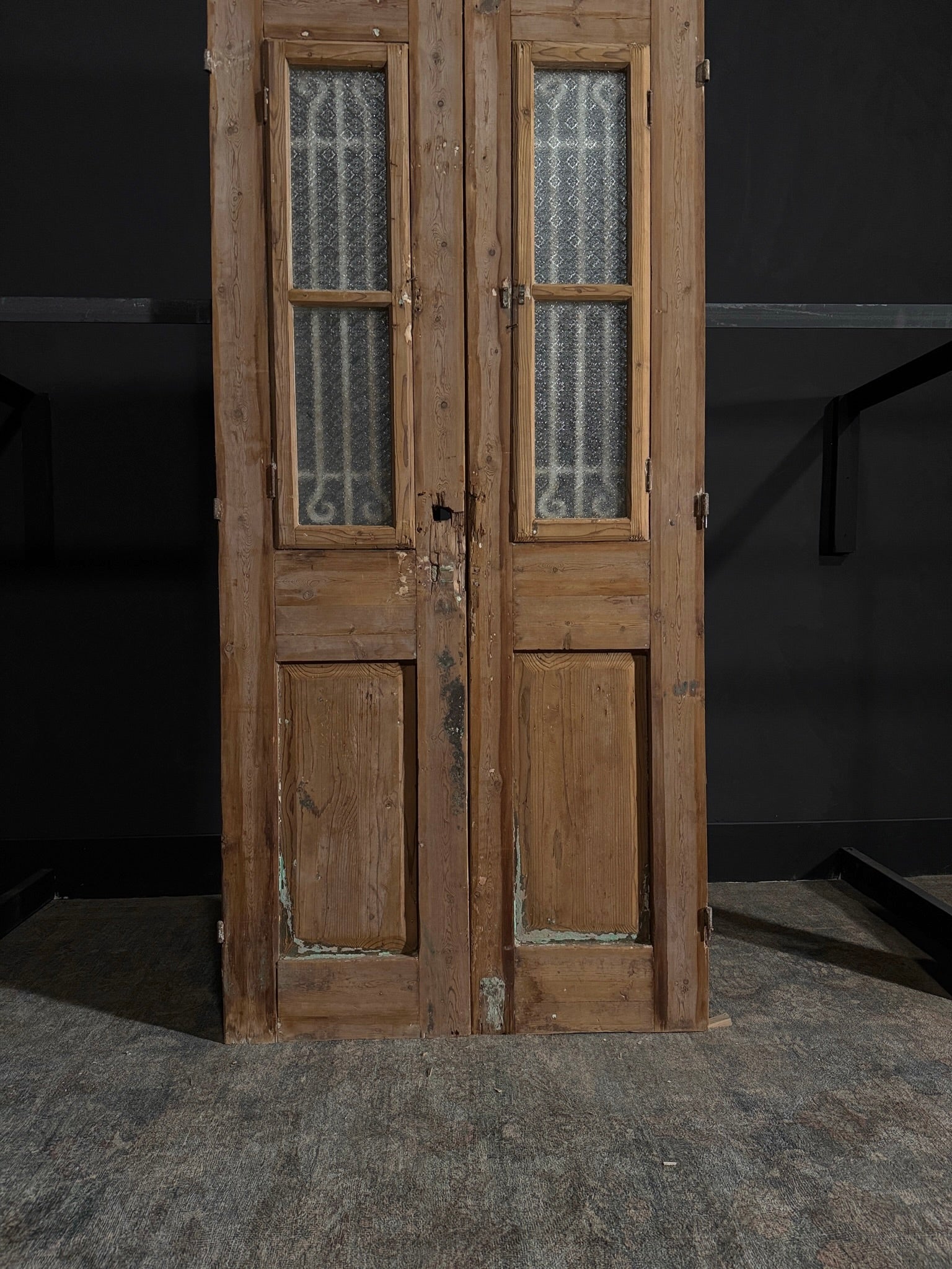 Antique Iron French Doors - 39x86 - N40