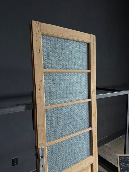 Antique Obscured Glass 4 Lite Single Door - 29.75x87.75 - N585