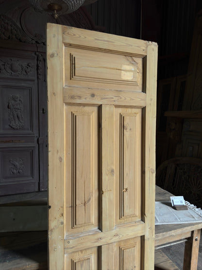 5 Panel Single Solid Antique Door - 25.25x78.25 J479