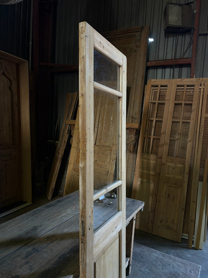 Single Antique Glass Door - 24x84.5 - L64
