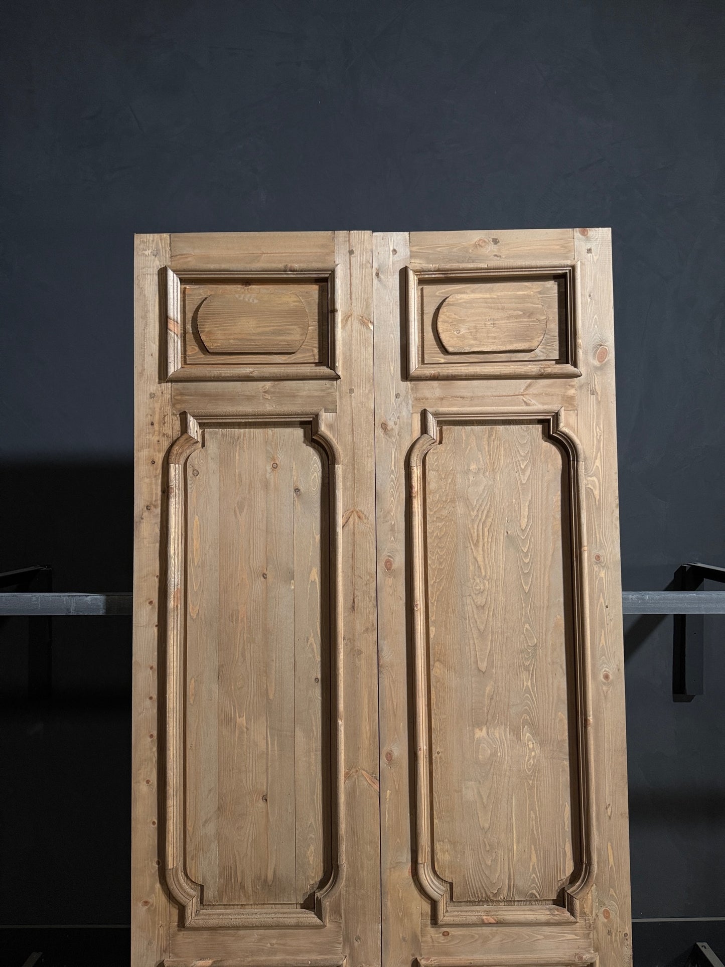 (The Allegra) Handcrafted Solid Wood Double Doors - 48x96 - N169