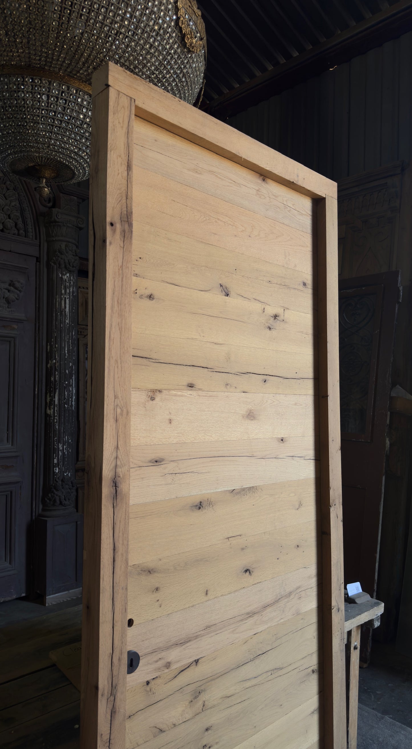 French Oak Plank Single Door - 34.5x93.5 - L446