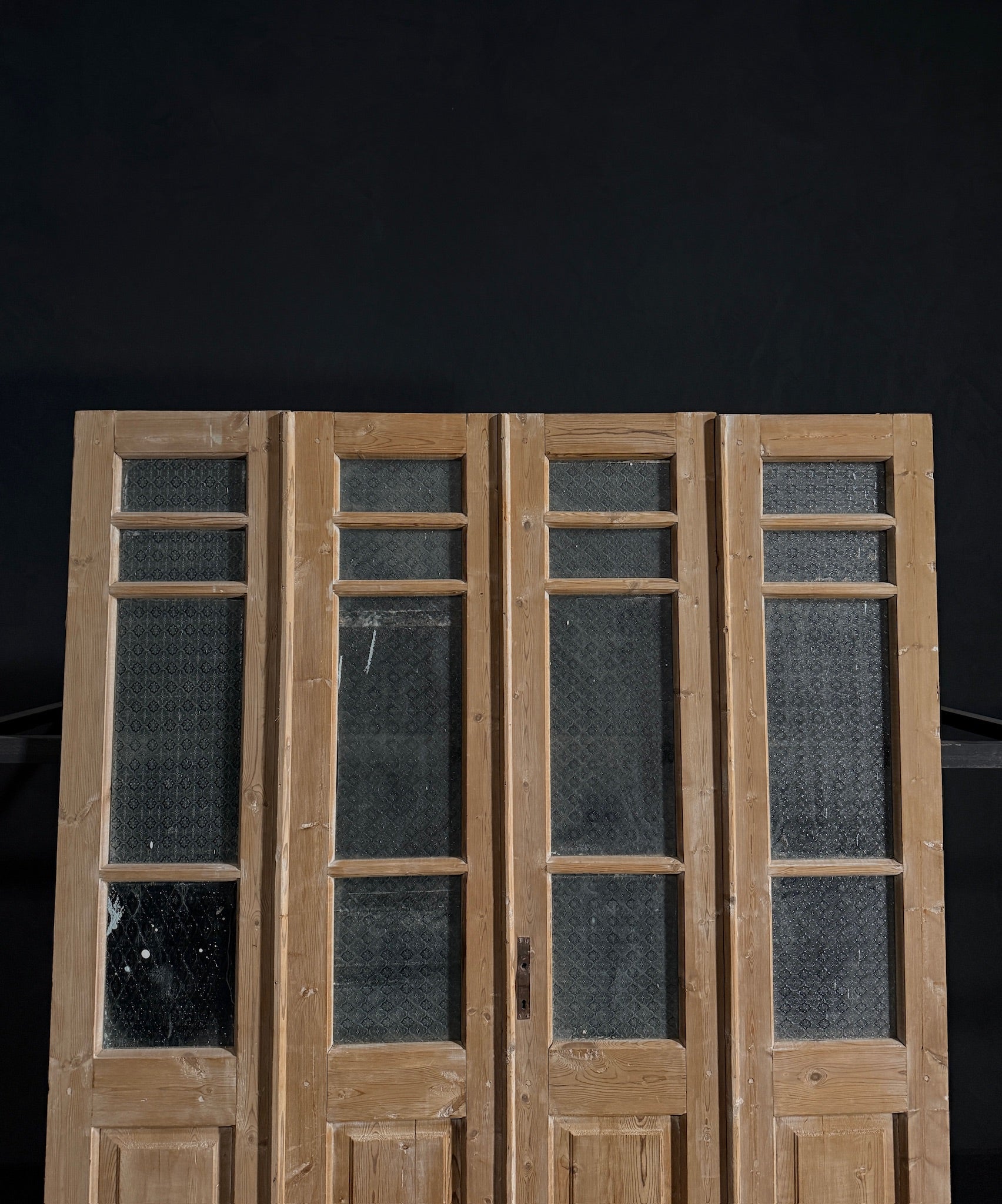 Antique Iron 3 Lite Bi-Fold Doors - 70x86.5 - N11