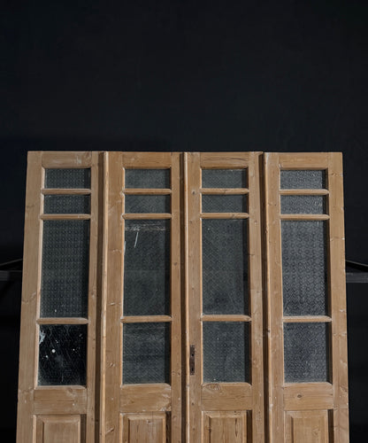 Antique Iron 3 Lite Bi-Fold Doors - 70x86.5 - N11