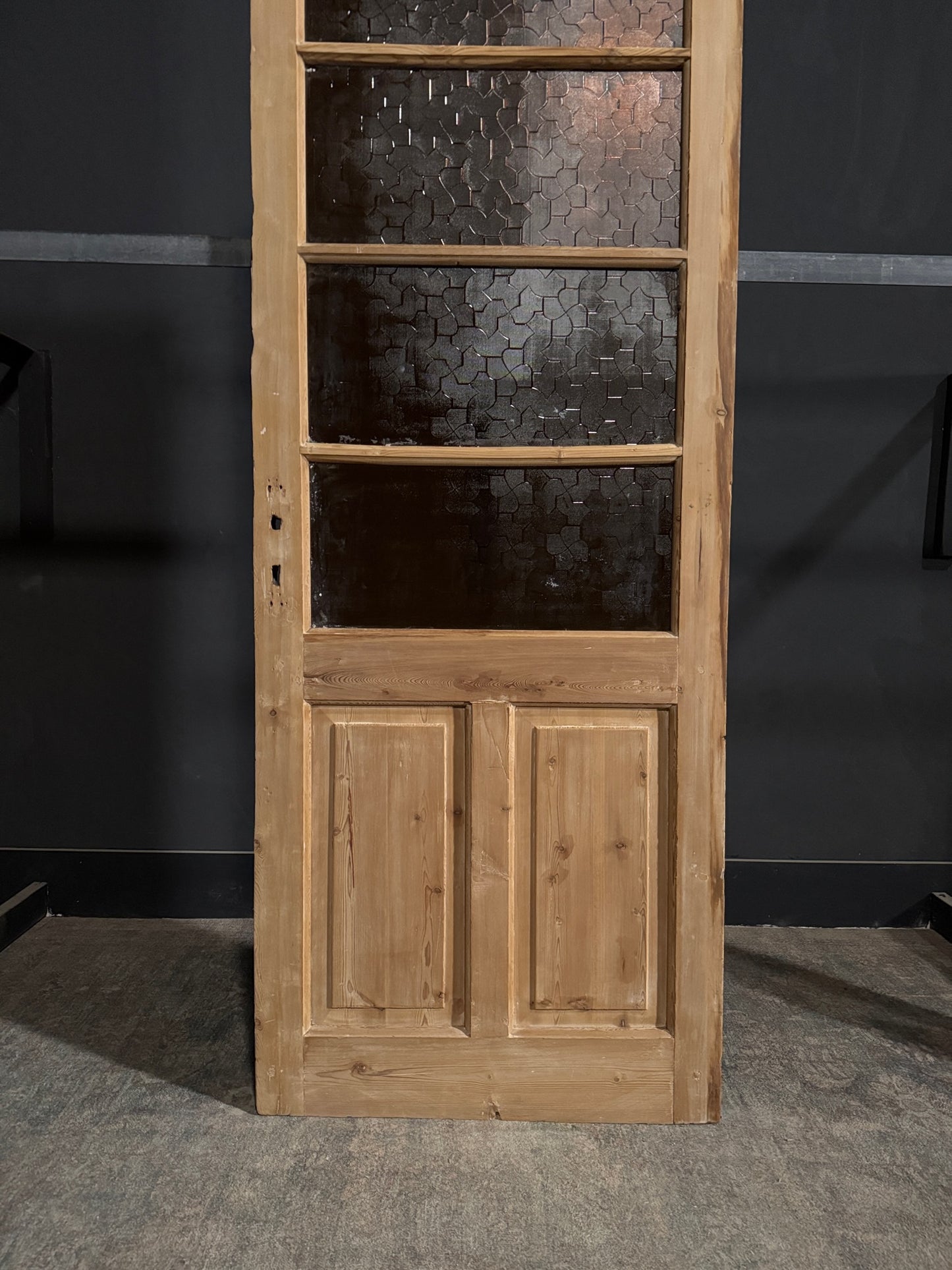 Antique Obscured Glass 4 Lite Single Door - 32x87.5 - N360