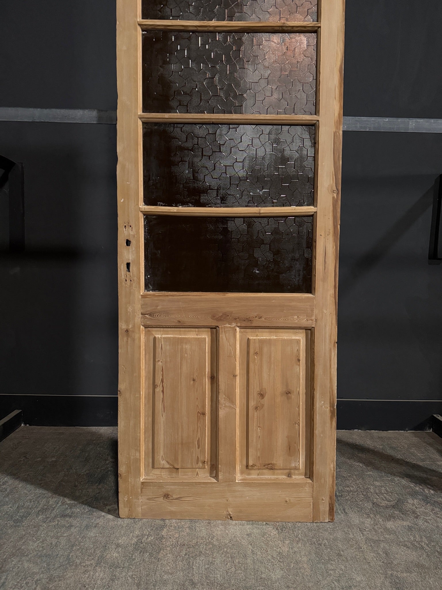 Antique Obscured Glass 4 Lite Single Door - 32x87.5 - N360