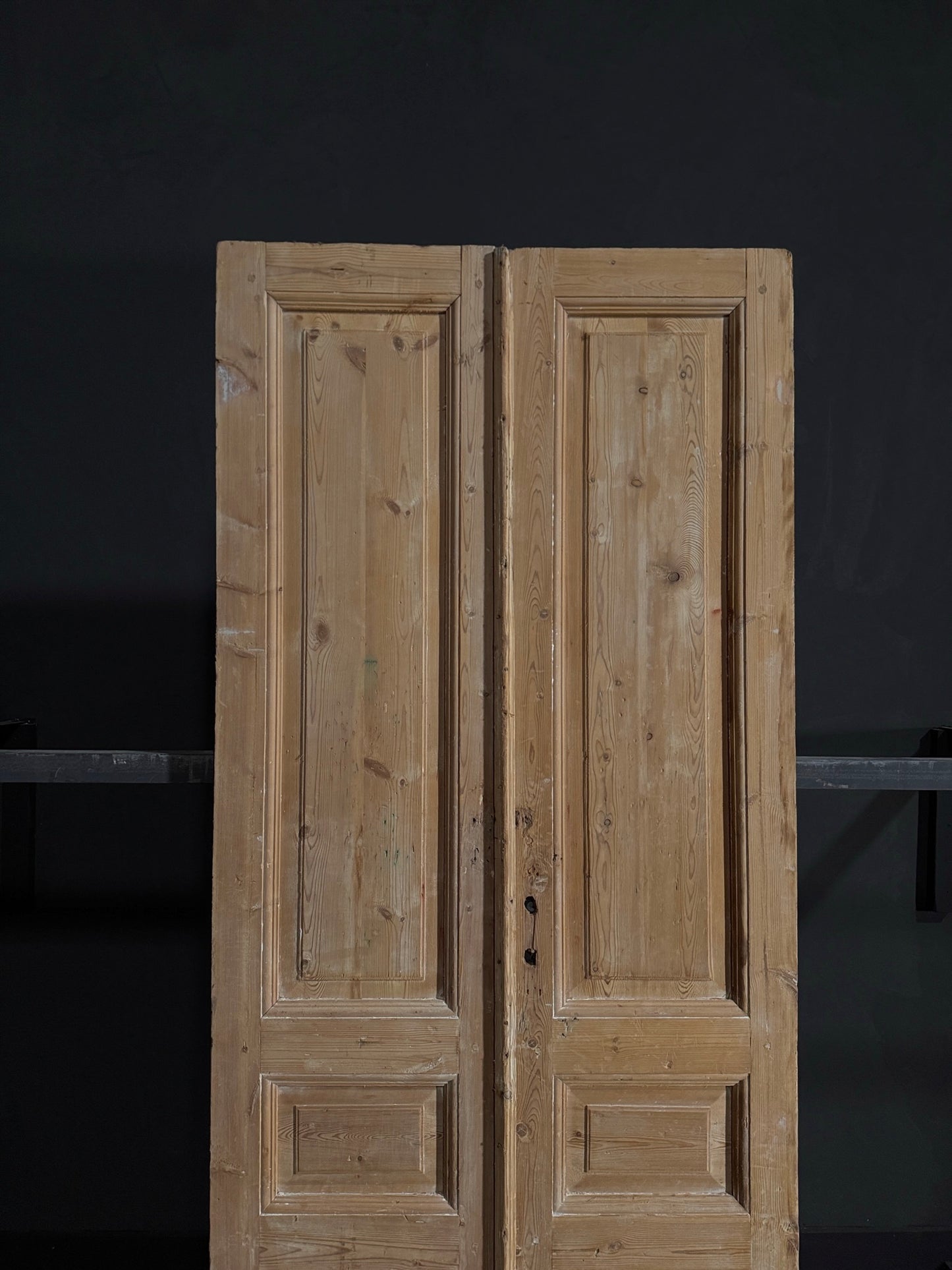 Antique 3 Panel Double Doors - 38.25x94? - N28