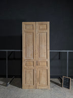 Antique 3 Panel Solid Double Doors - 43.25x104.25 - N528