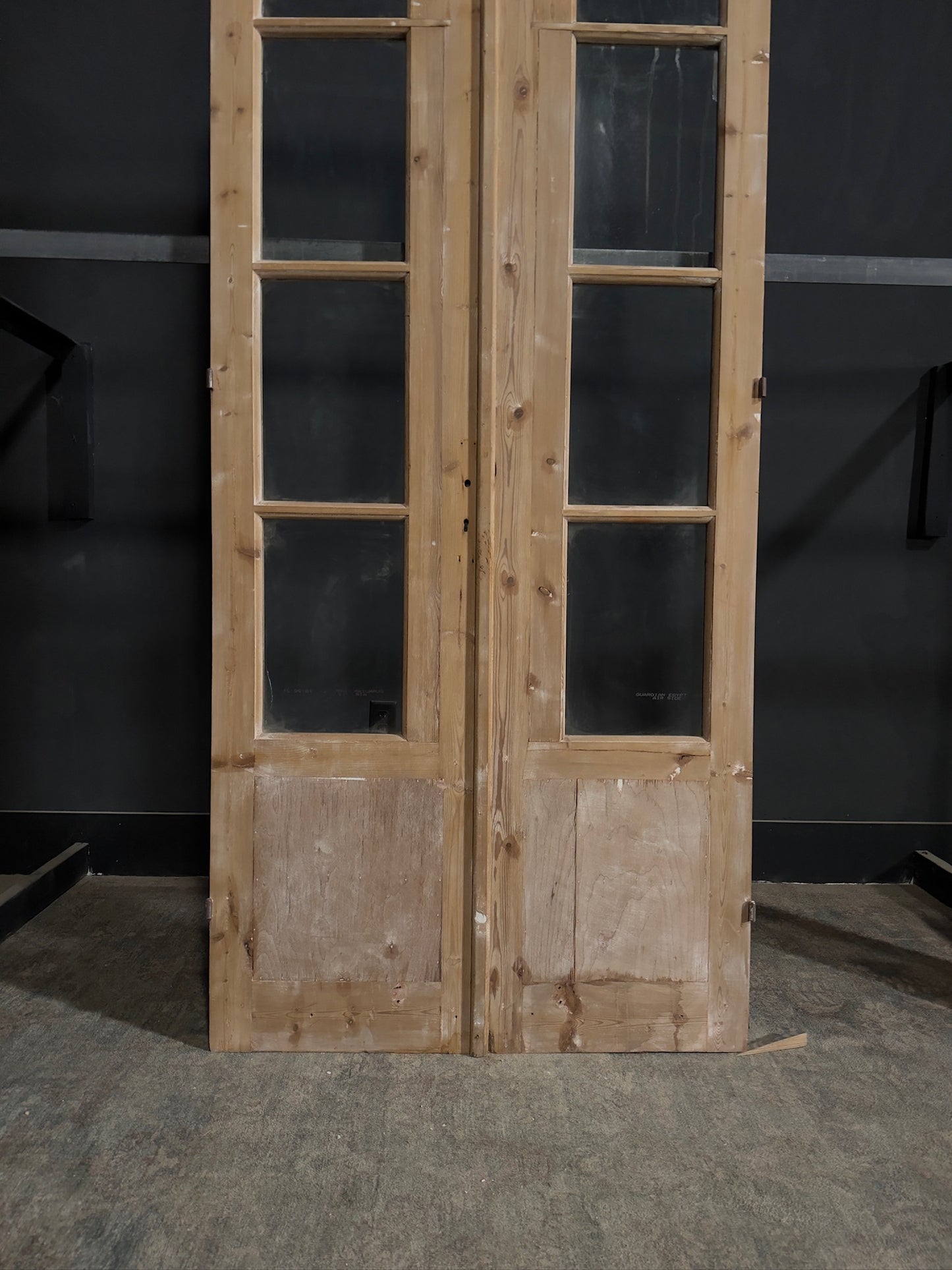 Antique Glass 4 Lite French Doors - 40x95 - N373