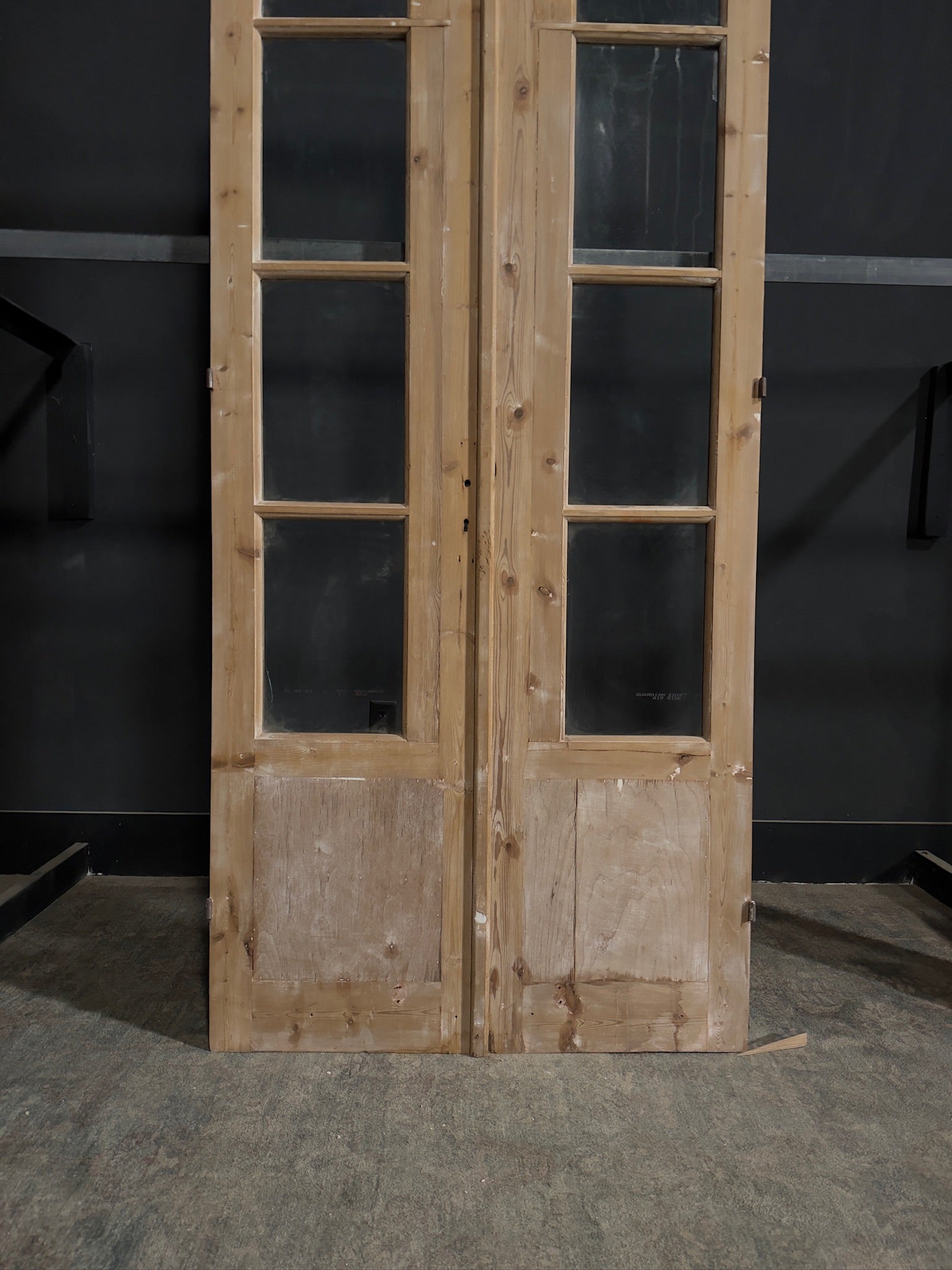 Antique Glass 4 Lite French Doors - 40x95 - N373