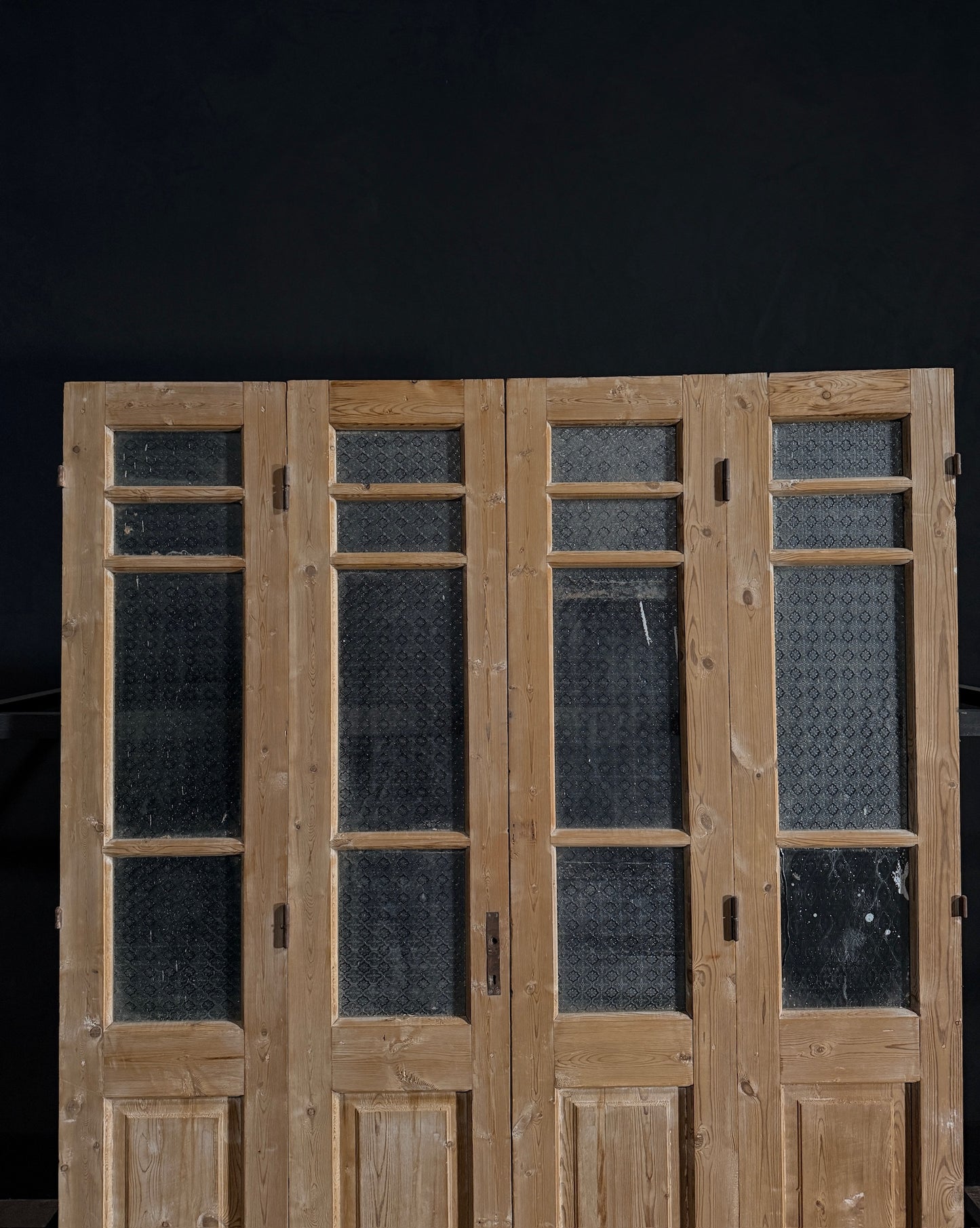 Antique Iron 3 Lite Bi-Fold Doors - 70x86.5 - N11