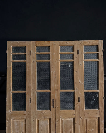 Antique Iron 3 Lite Bi-Fold Doors - 70x86.5 - N11