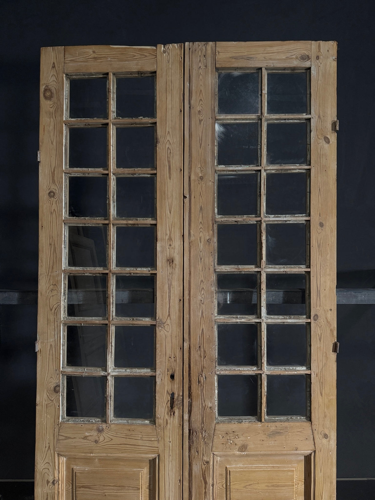 Antique Glass 14 Lite French Doors - 42.5x95 - N542