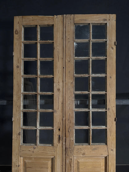 Antique Glass 14 Lite French Doors - 42.5x95 - N542