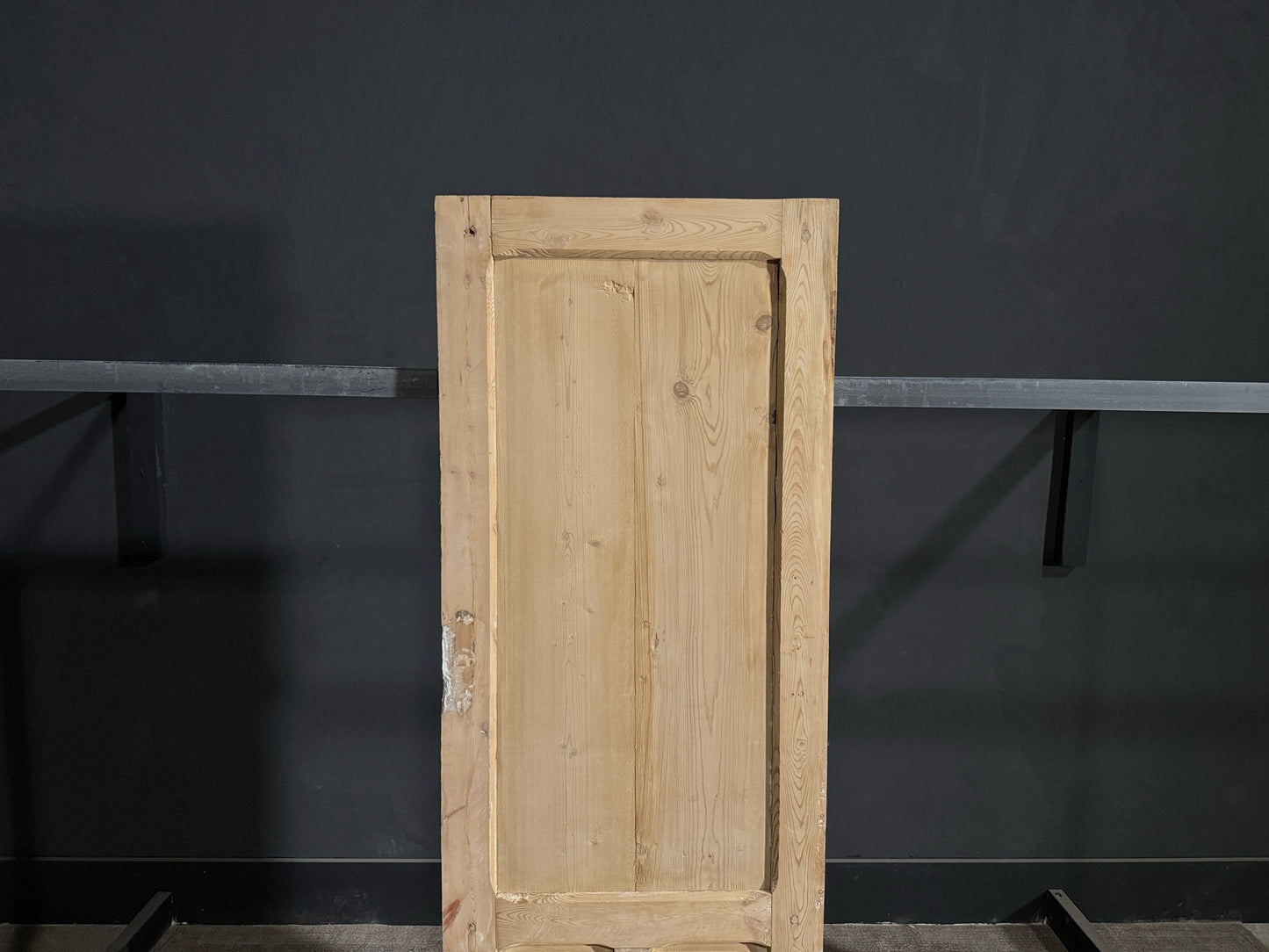Antique Louvered 2 Panel Single Door - 25.75x70 - N142