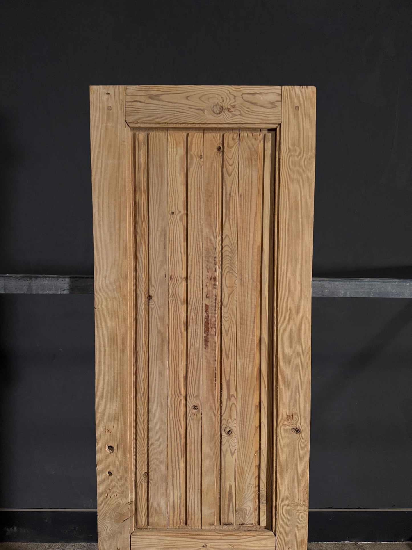 Antique 2 Panel Solid Single Door - 24x80.25 - N450