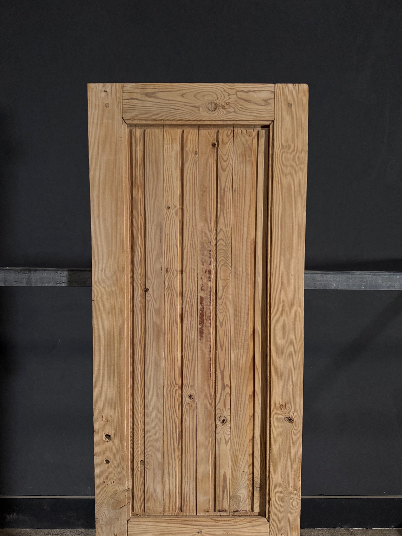 Antique 2 Panel Solid Single Door - 24x80.25 - N450