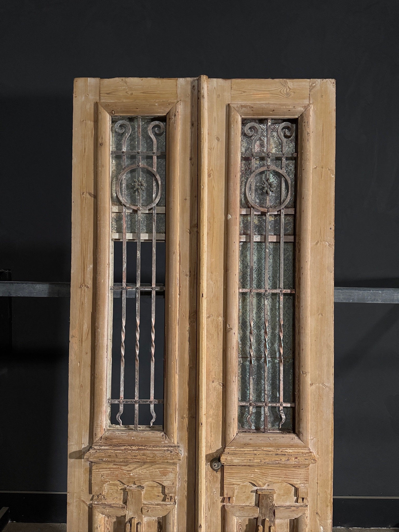 Antique Iron French Doors - 36x88.5 - N410