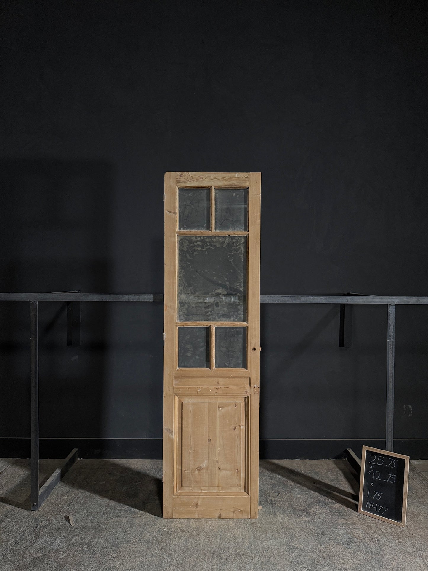 Antique Glass Single Door - 25.75x92.75 - N477
