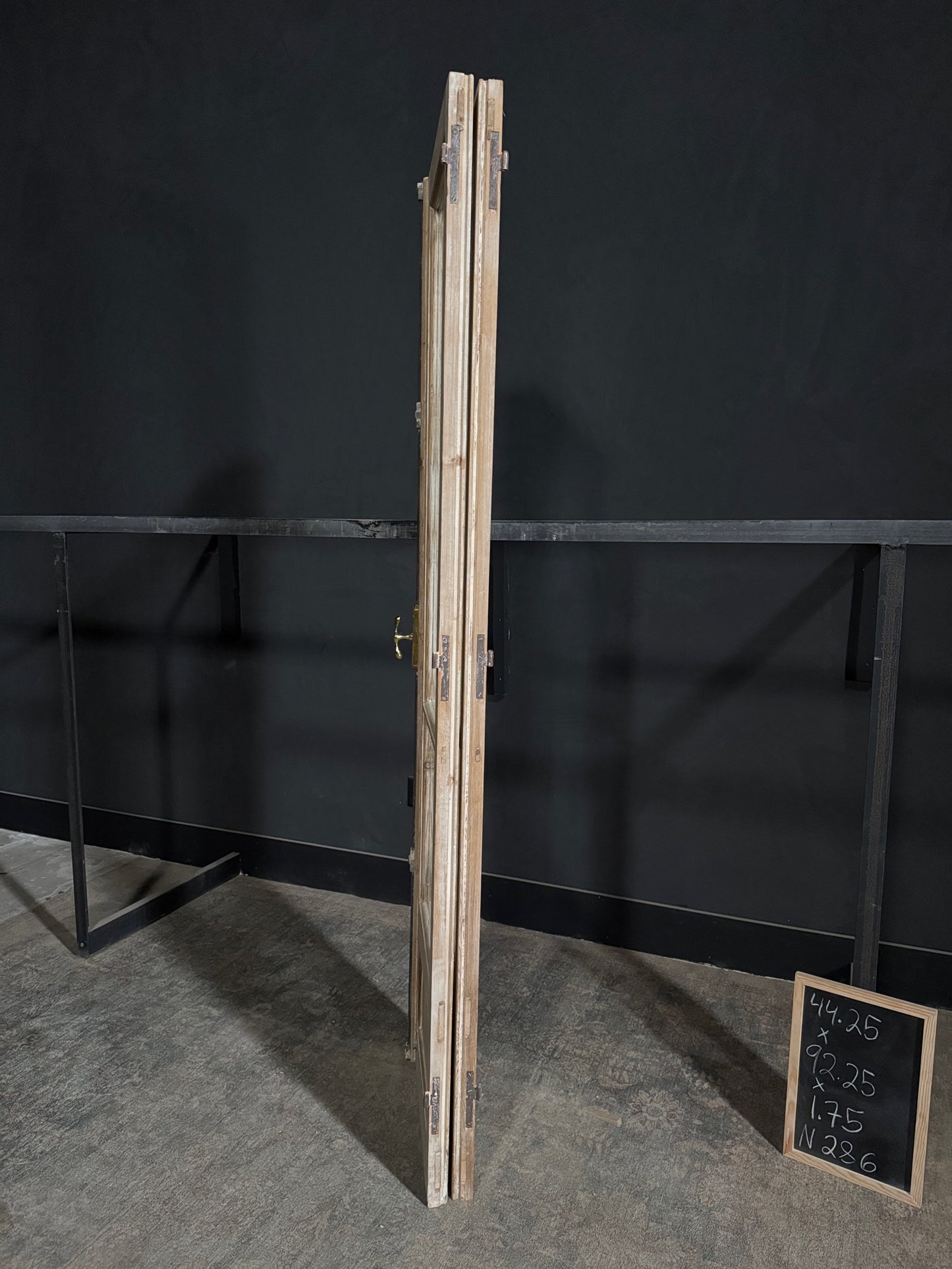 Antique Glass 2 Lite French Doors - 44.25x92.25 - N286