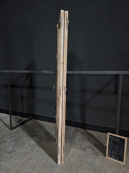 Antique Glass 2 Lite French Doors - 44.25x92.25 - N286