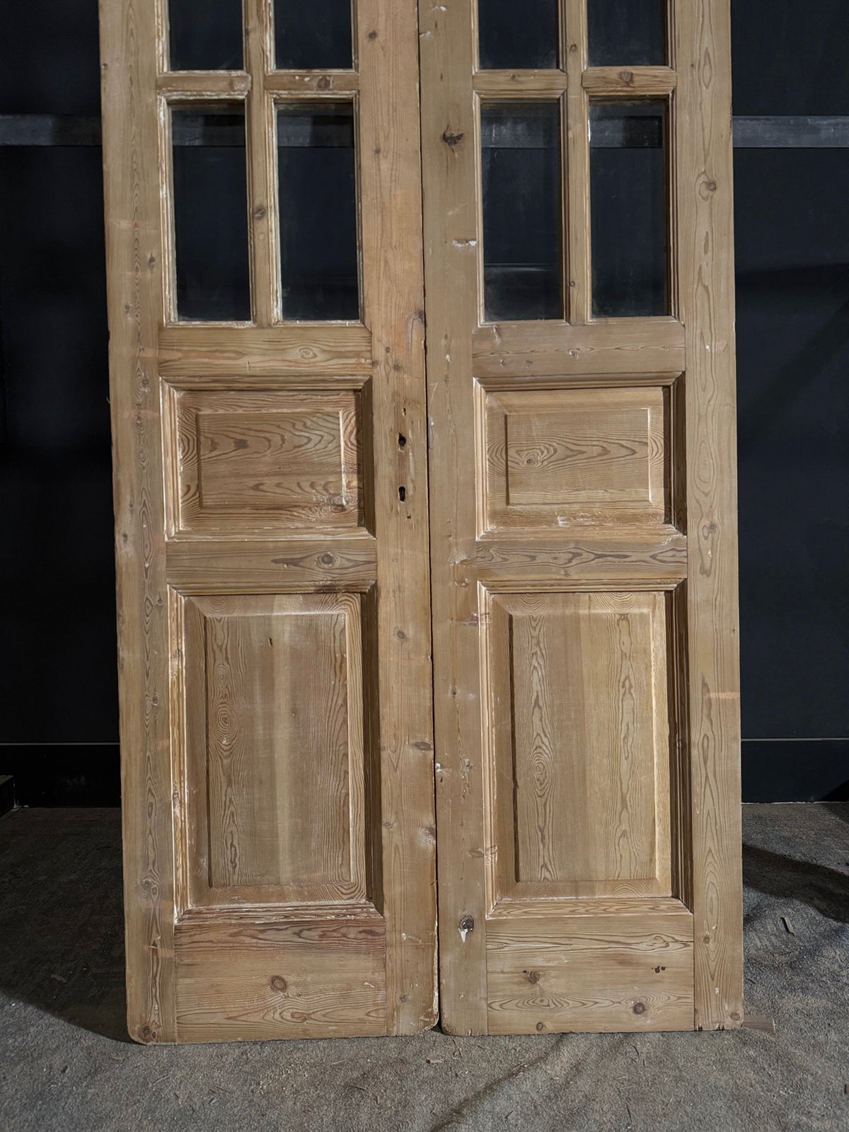 Antique Glass 6 Lite French Doors - 40x95.5 - N513