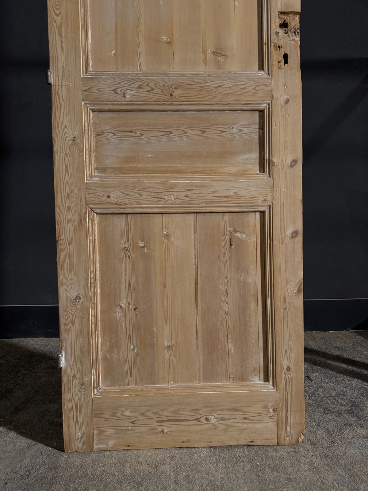 Antique 3 Panel Solid Single Door - 27.5x78.5 - N503