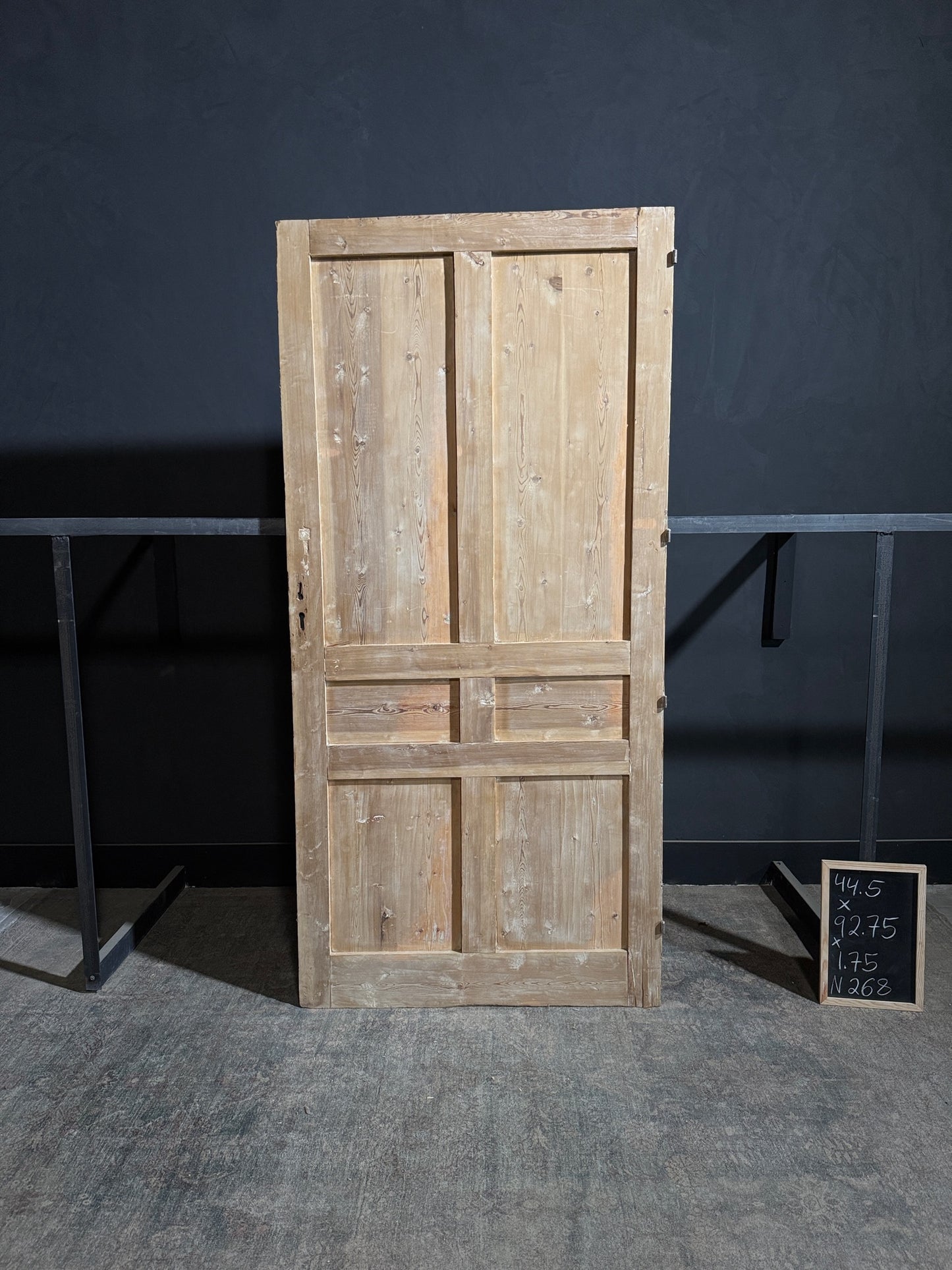 Antique 6 Panel Solid Single Door - 44.5x92.75 - N268