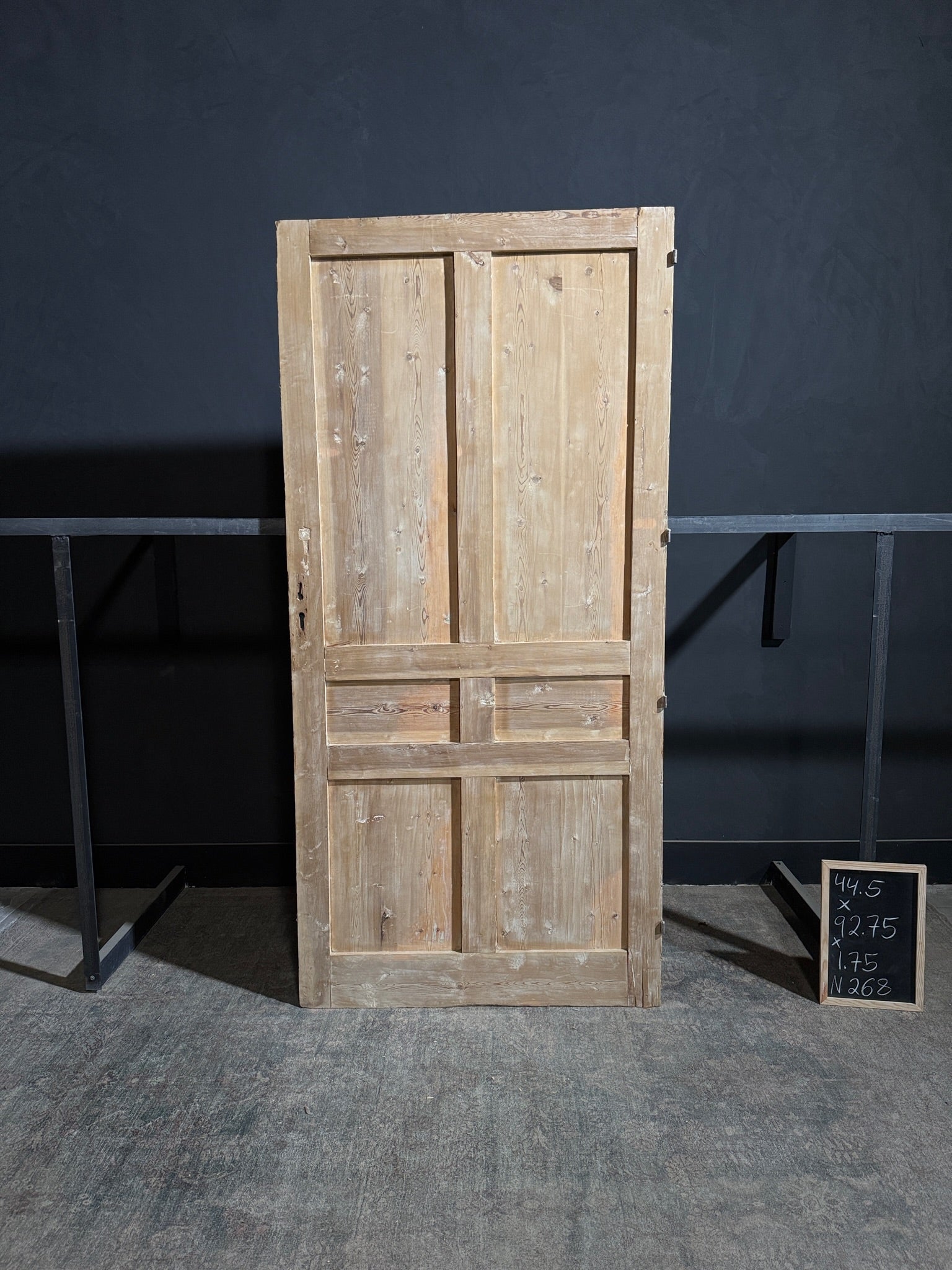 Antique 6 Panel Solid Single Door - 44.5x92.75 - N268