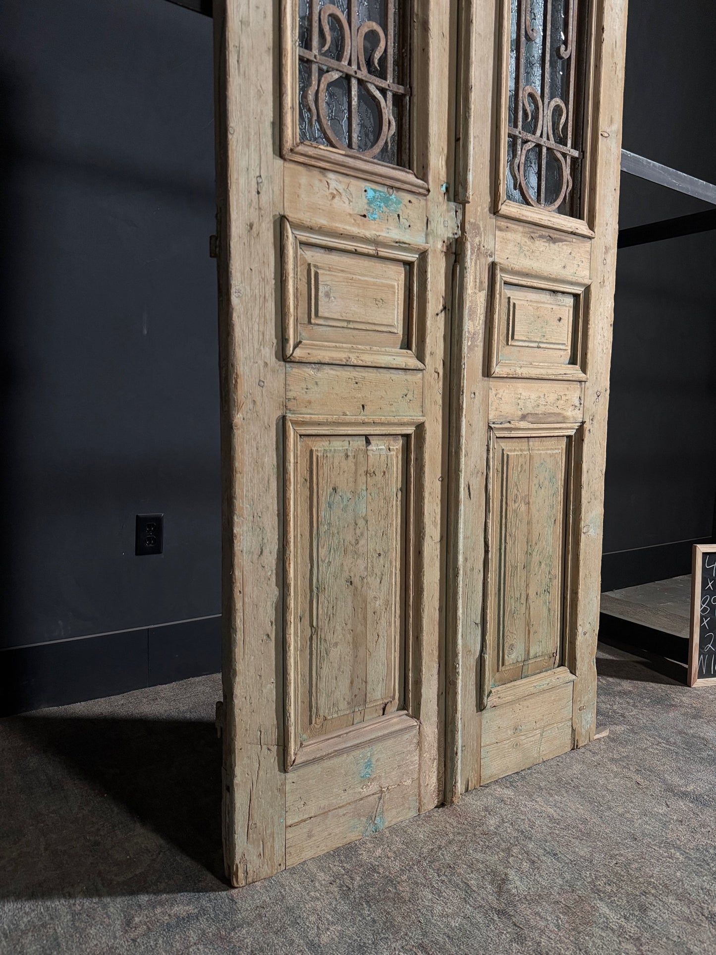 Antique Iron French Doors - 40x89 - N108